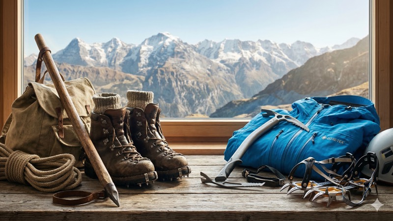 登山装備の進化200年史——バルマの木の杖からGORE-TEXまで