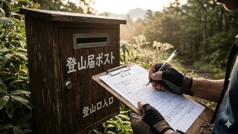 登山届の出し方——コンパス・紙・登山口ポスト、書き方と提出先まとめ