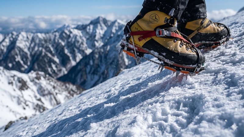 アイゼンワーク入門——雪山歩行の基本ステップ