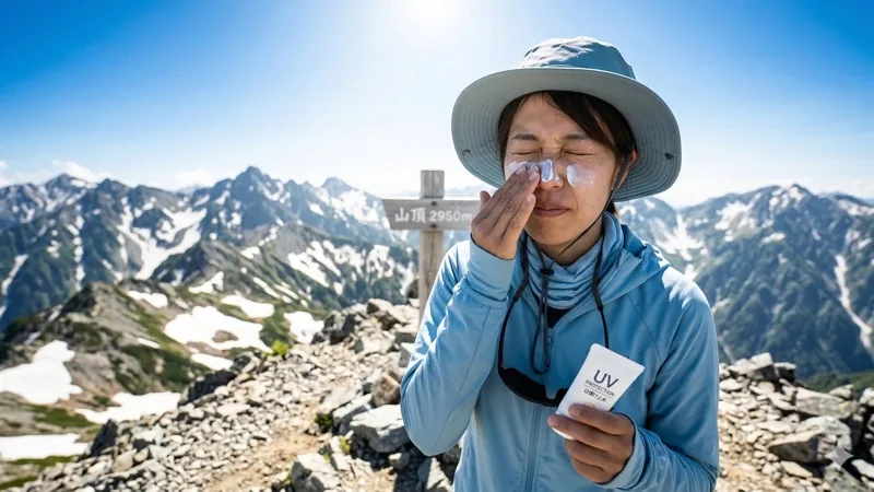 山の紫外線対策——「日焼け」では済まない高所のUVを正しく防ぐ