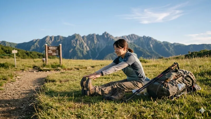 登山後のリカバリー——筋肉痛を早く治すストレッチとケア