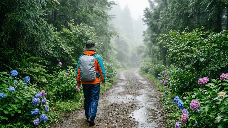 梅雨時期の登山——雨の山を安全に楽しむために