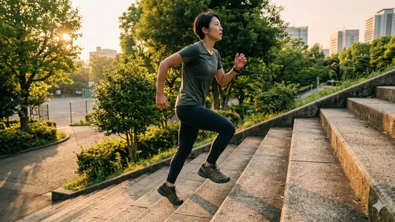 階段トレーニングは有効か？日常生活で鍛える登山脚