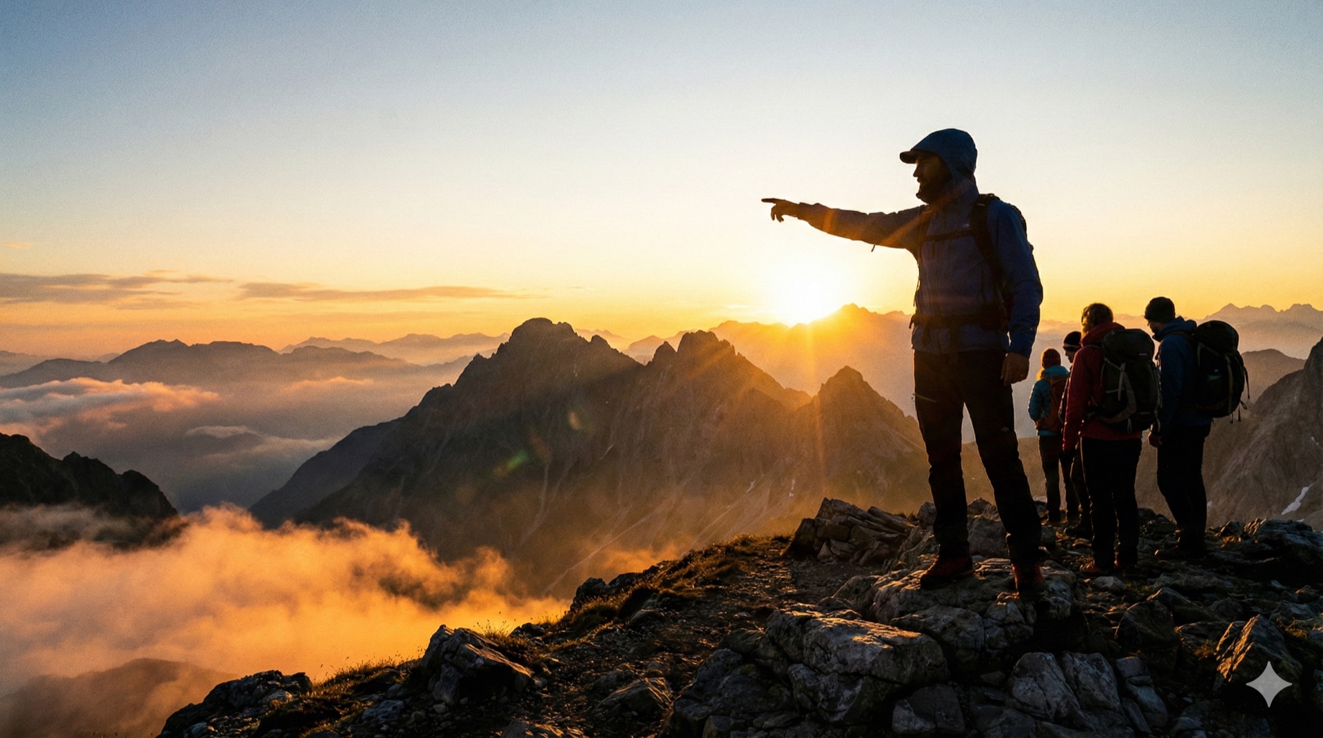 山岳ガイドの活動風景1